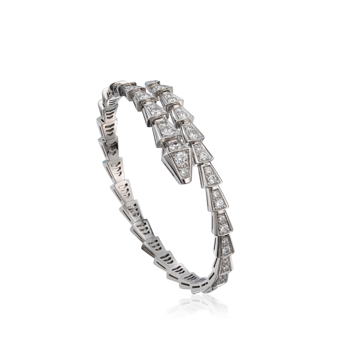 [Opulent Aurora]SERPENTI BRACELET 6MM SILVER DIAMOND