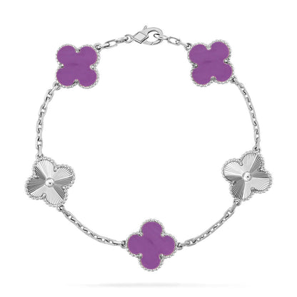[Amore Jewelry] CLOVER 5 MOTIF VIOLET BRACELET COLLECTION