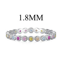 [Amore Jewelry]Unique Scintillating Round Cut Daily Ring