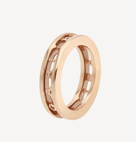 [Amore Jewelry]ZERO 1 ONE-BAND WITH OPENWORK LOGO SPIRAL RING