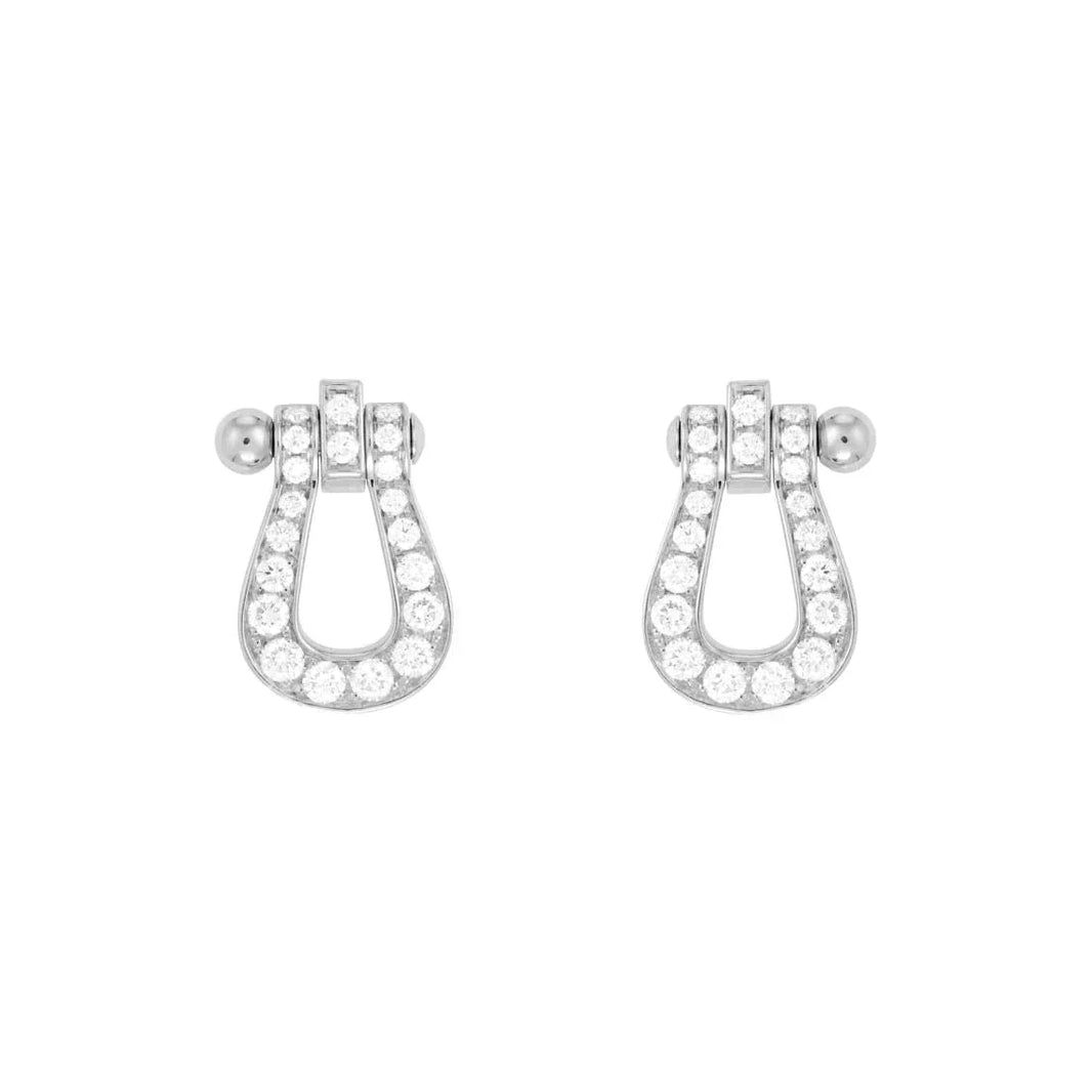 [Amore Jewelry]FORCE 10 FULL DIAMOND STUD EARRINGS MINI MODEL