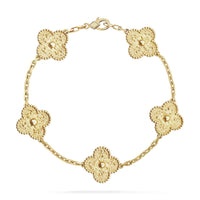 [Amore Jewelry]CLOVER 5 MOTIFS BRONZING BRACELET