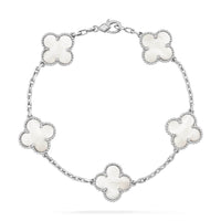 [Amore Jewelry]CLOVER SILVER MOP 5 MOTIF BRACELET
