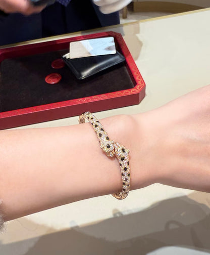 [Amore Jewelry]Cheetah Collection Large Diamond Bracelet