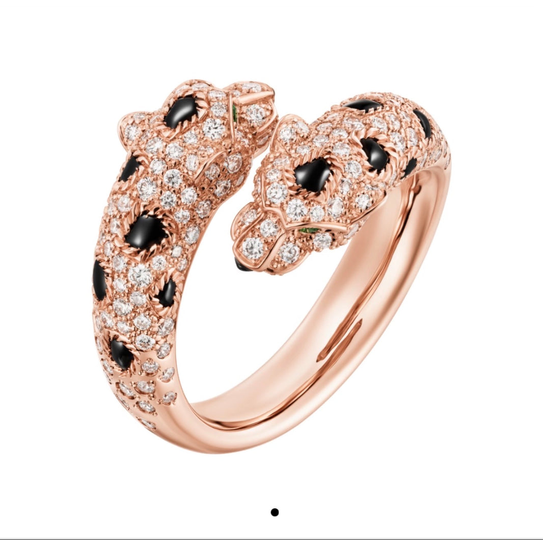 [Amore Jewelry]PANTHERE 5MM ALL DIAMOND RING