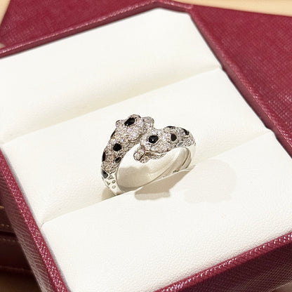 [Amore Jewelry]PANTHERE 5MM ALL DIAMOND RING