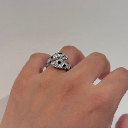 [Amore Jewelry]PANTHERE 5MM ALL DIAMOND RING