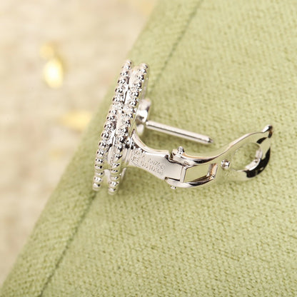 [Amore Jewelry]CLOVER DIAMOND STUD EARRINGS