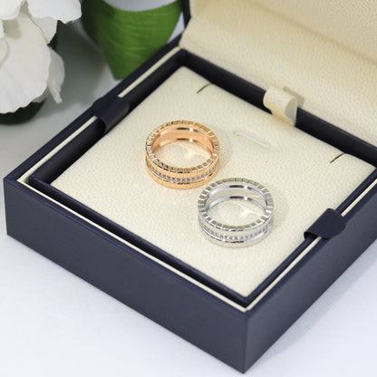 [Opulent Aurora]ICE CUBE RING WITH DIAMONDS