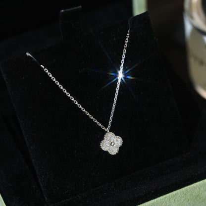 [Amore Jewelry]CLOVER MINI 9.5MM PENDANT DIAMOND NECKLACE