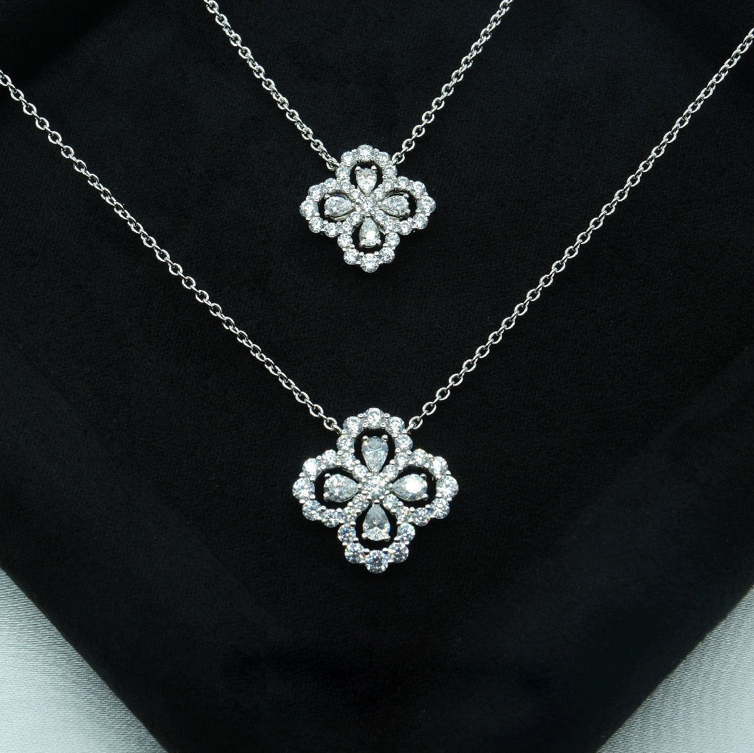 [Opulent Aurora]LOOP NECKLACE FULL MOTIF DIAMOND COMBINATION