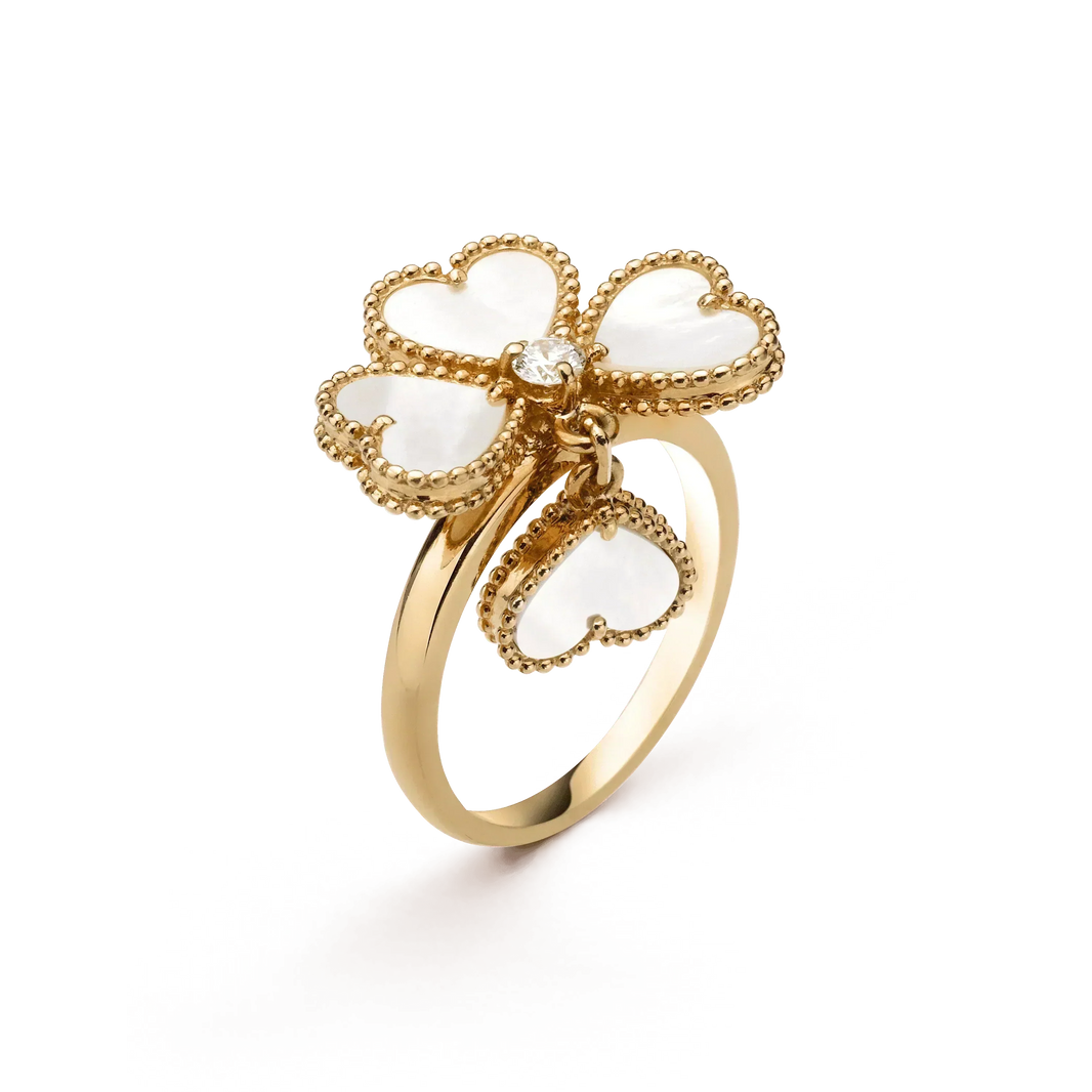[Amore Jewelry]SWEET CLOVER WHITE MOP RING