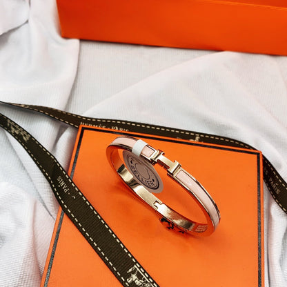 [Opulent Aurora]CLASSIC HM CLIC  PINK 8MM ENAMEL BRACELET