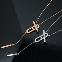 [Amore Jewelry]HM NECKLACE PLATINUM ROSE GOLD DIAMOND