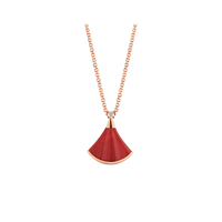 [Amore Jewelry]DREAM NECKLACE CARNELIAN 1 DIAMOND