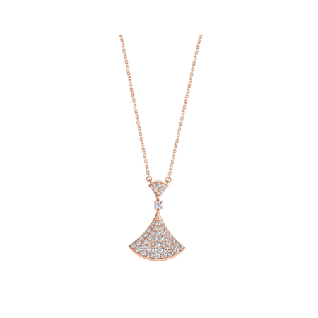 [Amore Jewelry]DREAM NECKLACE PINK GOLD FULL DIAMOND