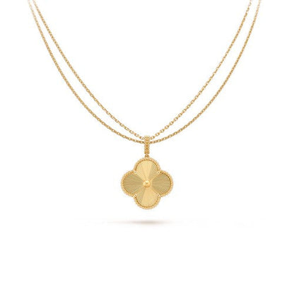[Opulent Aurora]CLOVER 25MM PEDANT NECKLACE GOLD
