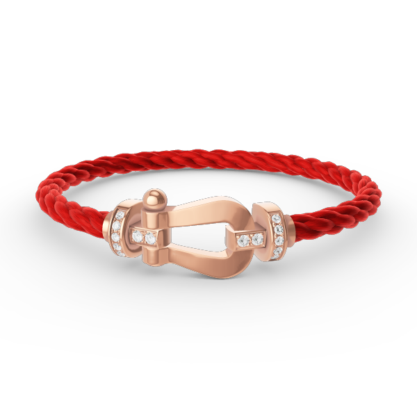[Amore Jewelry]FORCE LARGE HORSESHOE HALF DIAMOND BRACELET ROSE GOLD