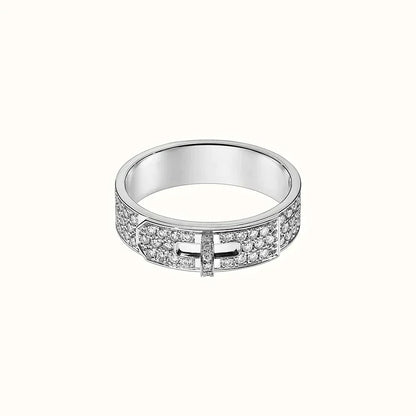 [Opulent Aurora]KELLY SILVER DIAMOND RING