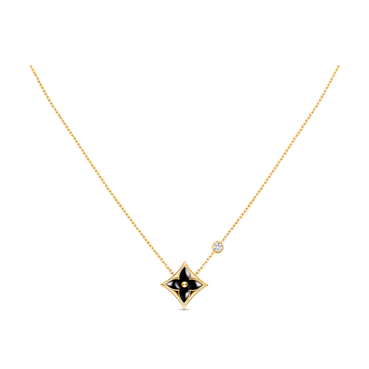 [Opulent Aurora]STAR BLACK MOP NECKLACE