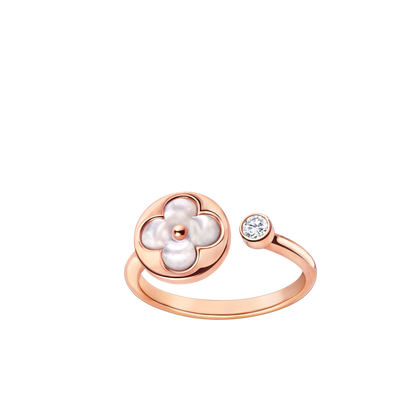 [Opulent Aurora]SUN 1 DIAMOND PINK MOP RING