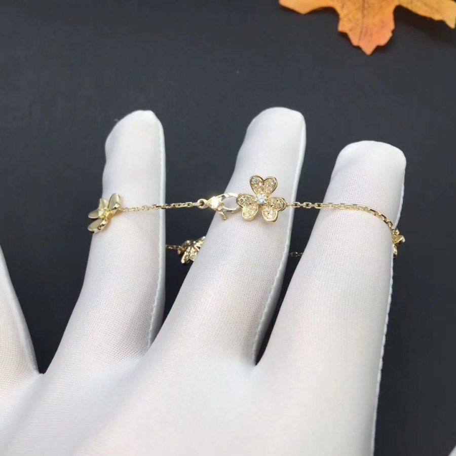 [Amore Jewelry]FRIVOLE GOLD 5 FLOWERS BRACELET