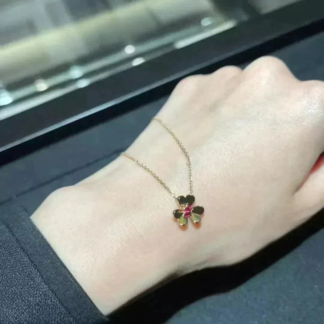 [Amore Jewelry]FRIVOLE GOLD FLOWER NECKLACE