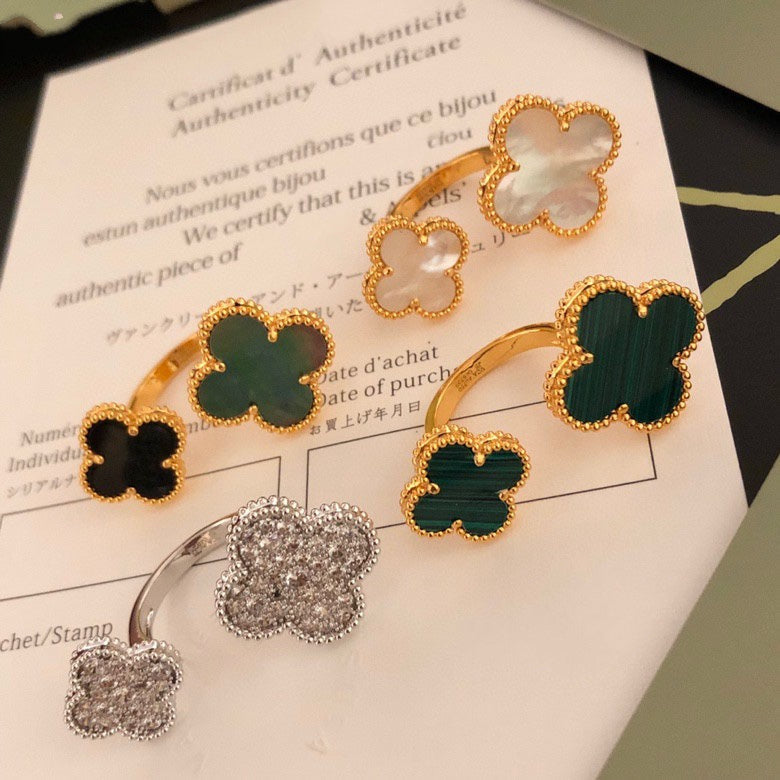 [Amore Jewelry]CLOVER BETWEEN THE FINGER RING